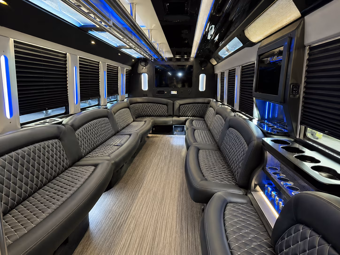 25 Passenger Party Bus Inside