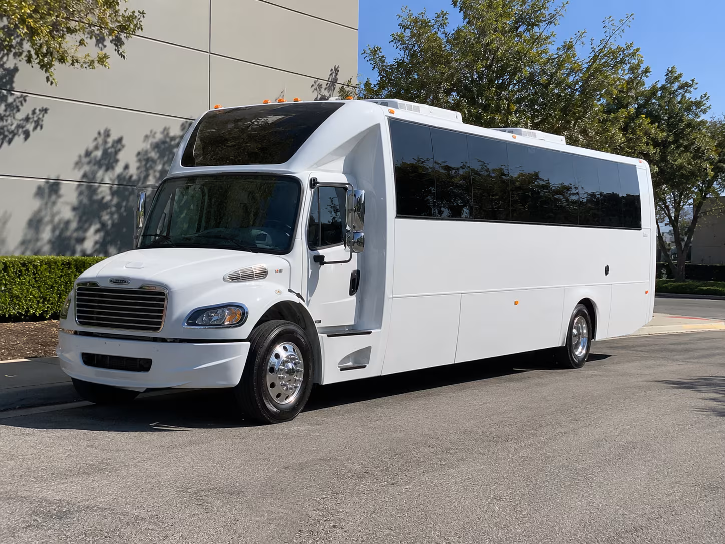 Passenger seating aboard a party bus rental serving Frisco