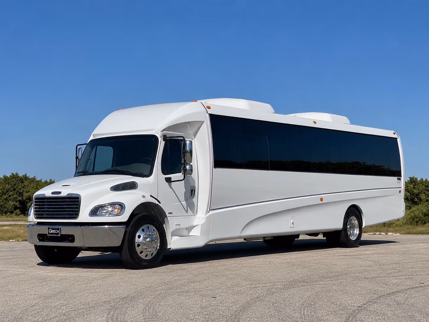 Frisco Bachelor & Bachelorette Transportation party bus exterior