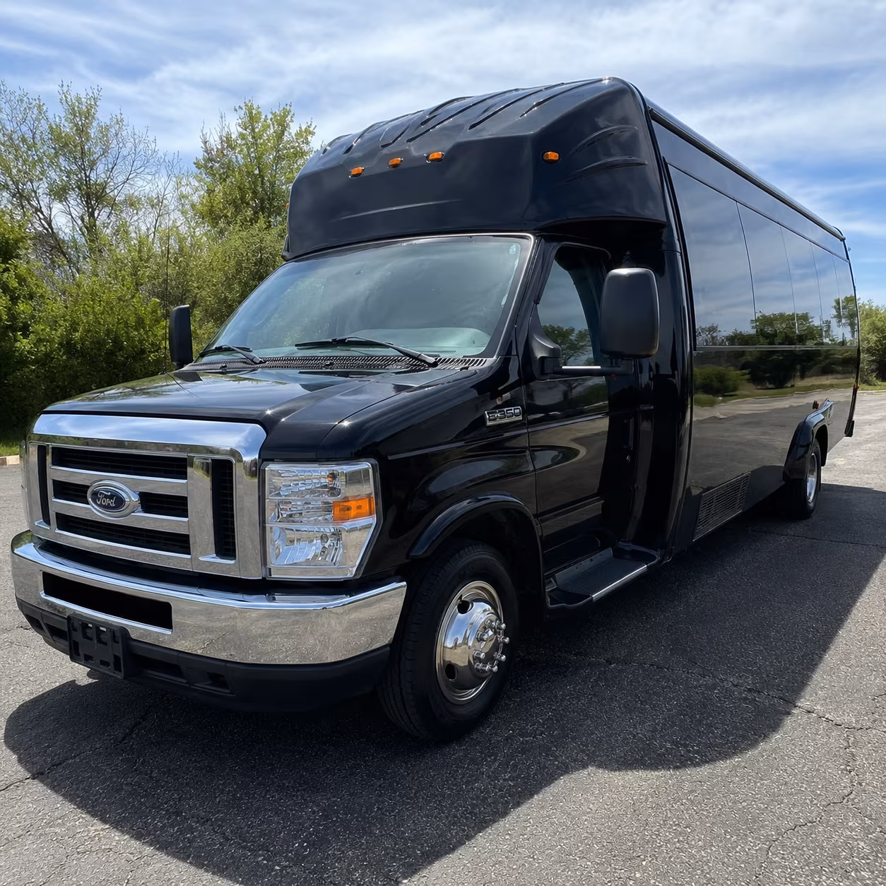 Frisco Bachelor & Bachelorette Transportation party bus exterior