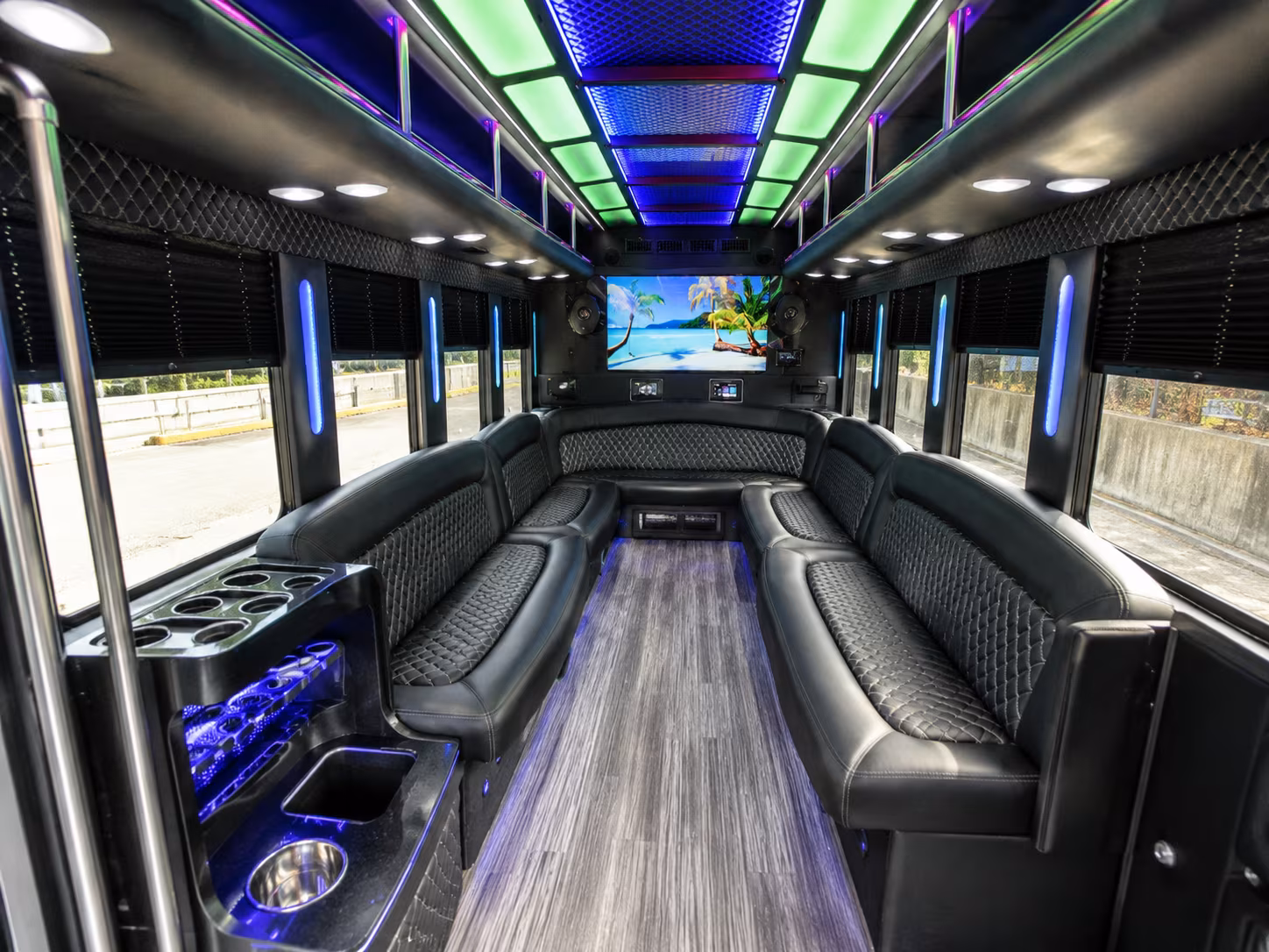 Frisco Concert & Music Festival Transportation party bus exterior