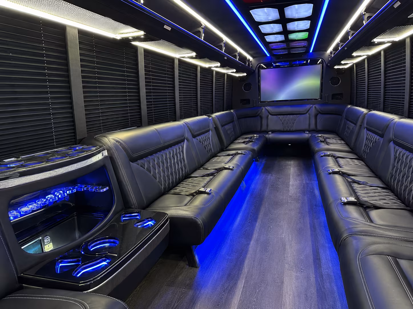 Frisco Concert & Music Festival Transportation party bus exterior