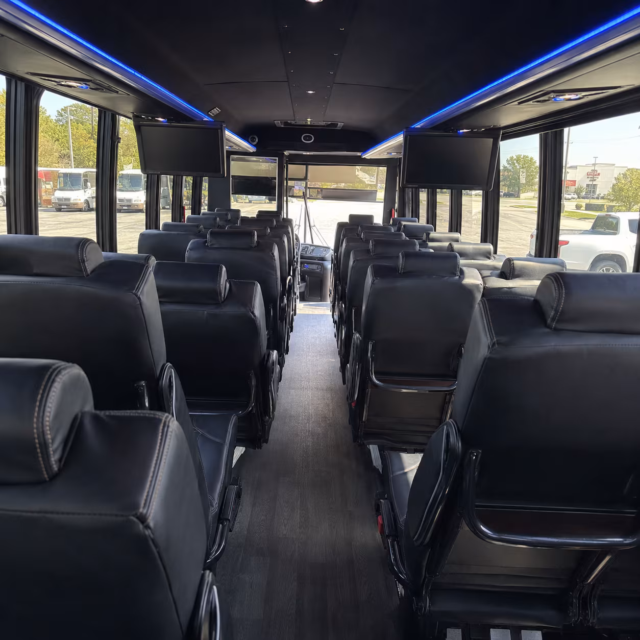 Frisco Corporate Transportation party bus exterior