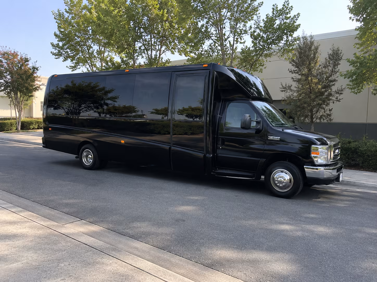Frisco Private Event Transportation party bus exterior