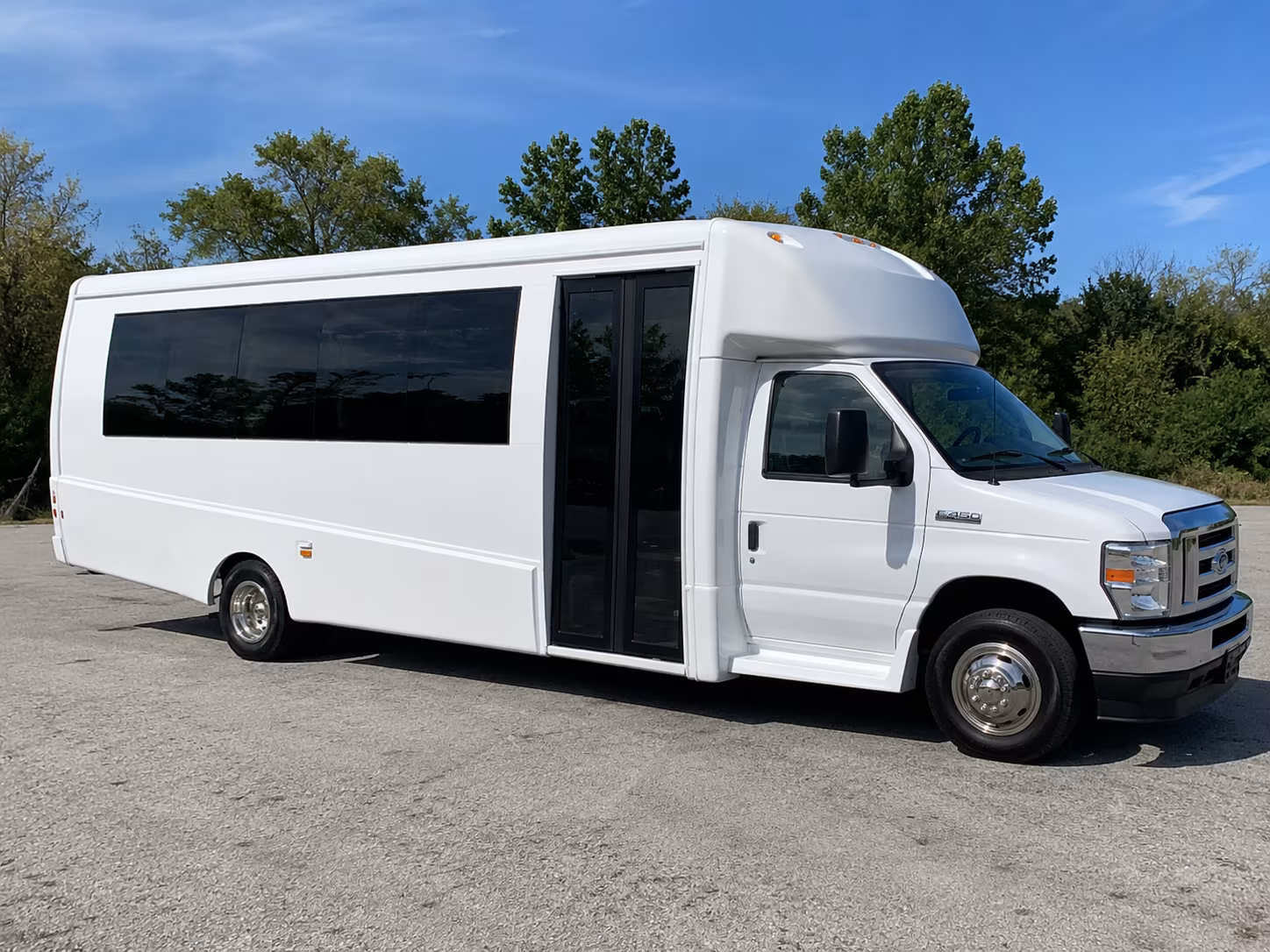 Frisco Private Event Transportation party bus exterior
