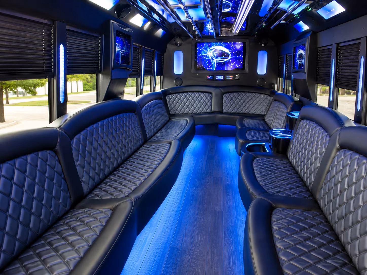 Frisco Prom & Homecoming Transportation party bus exterior