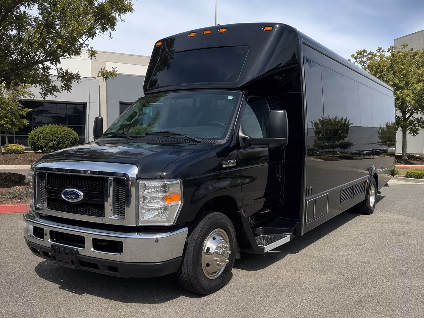 Frisco Prom & Homecoming Transportation party bus exterior