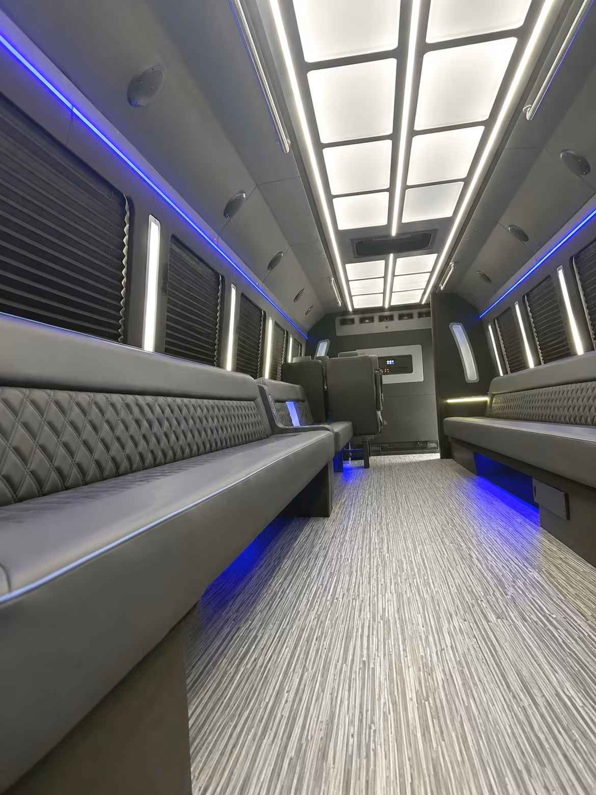 Frisco Sporting Event Transportation party bus interior