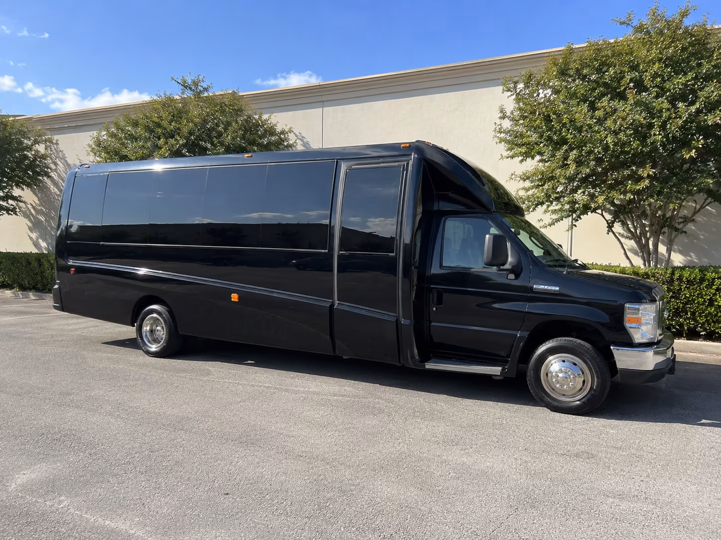 Frisco Sporting Event Transportation party bus exterior