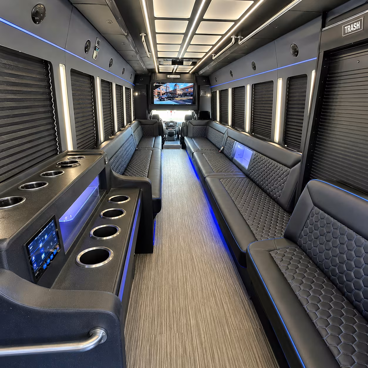 Frisco Winery Tour & Pub Crawl Transportation onboard seating