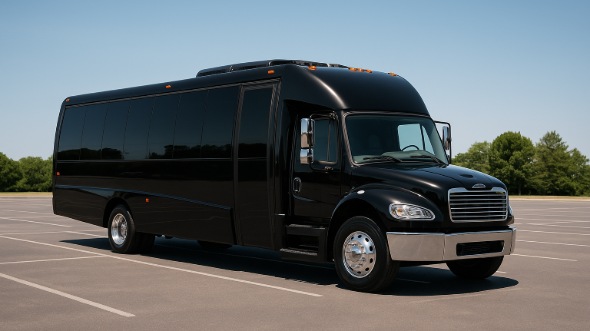 Exterior of Charter Bus Company Garland's 25 Passenger Party Bus in Garland
