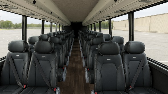 Interior of Charter Bus Company Frisco's 28 Passenger Minibus in Frisco