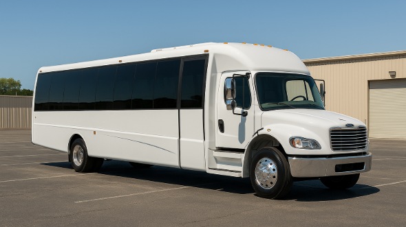 Exterior of Charter Bus Company Carrollton's 30 Passenger Party Bus in Carrollton