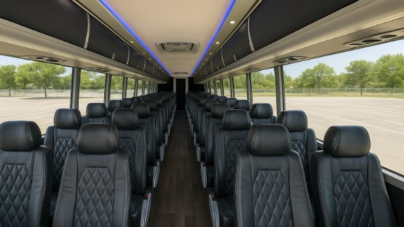 Interior of Charter Bus Company Frisco's 40 Passenger Charter Bus in Frisco