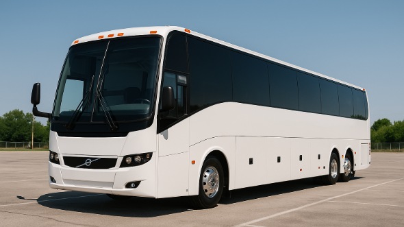 Exterior of Charter Bus Company Allen's 40 Passenger Party Bus in Allen