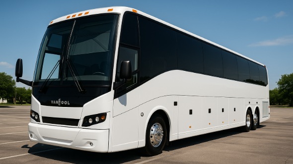 Exterior of Charter Bus Company Frisco's 44 Passenger Charter Bus in Frisco