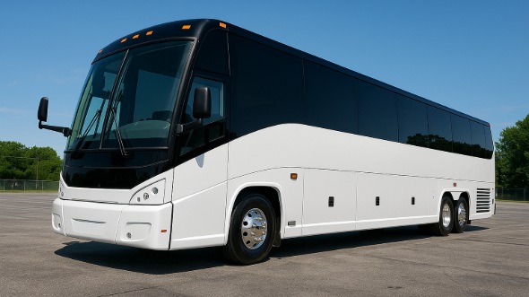 Exterior of Charter Bus Company Frisco's 48 Passenger Charter Bus in Frisco