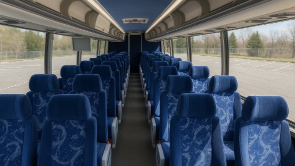 Interior of Charter Bus Company Frisco's 48 Passenger Charter Bus in Frisco