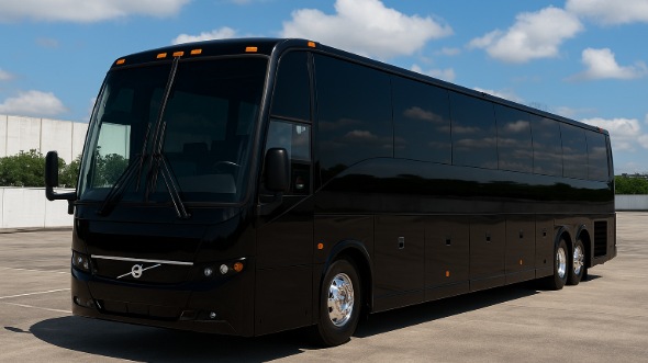 Exterior of Charter Bus Company Frisco's 51 Passenger Charter Bus in Frisco