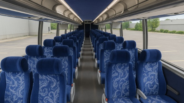 Interior of Charter Bus Company Frisco's 51 Passenger Charter Bus in Frisco