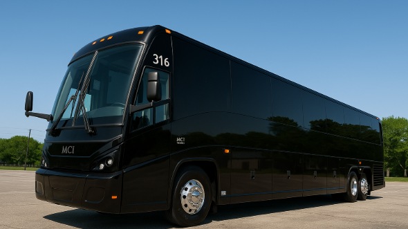 Exterior of Charter Bus Company Frisco's 55 Passenger Charter Bus in Frisco
