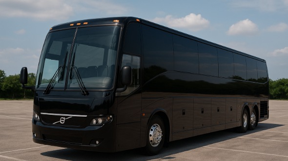 Exterior of Charter Bus Company Frisco's 56 Passenger Charter Bus in Frisco